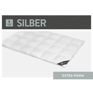 SPESSARTTRAUM "Silber", extrawarm Füllung: 100% Daunen, 1 Stk. tlg. hergestellt in Deutschland, allergikerfreundlich,