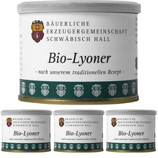 Bäuerliche Erzeugergemeinschaft Schwäbisch Hall Bio Lyoner, 200 g (Packung mit 4)
