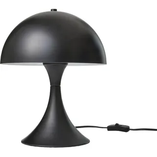 Northpoint LED Design Metall Tischleuchte warmweiß Schnurschalter mit E27 LED Leuchtmittel schwarz