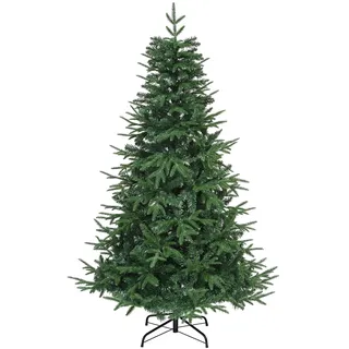 YITAHOME 212cm Premium Künstlicher Weihnachtsbaum, ca. 1100 PE Spritzguss & PVC Spitzen, Naturgetreu Tannenbaum mit Klappsystem & Metallständer, Schnellaufbau für Zuhause Geschäfte, 212 x Φ105cm