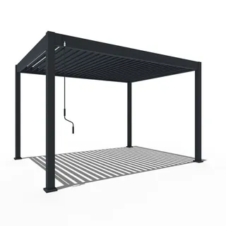 Weide Pavillon Classic 3 x 4 m inkl. 4 Seitenteile Grau/Schwarz