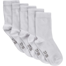 MINYMO Unisex Kinder Minymo Ankel Socken Socks, White, 31 34 EU