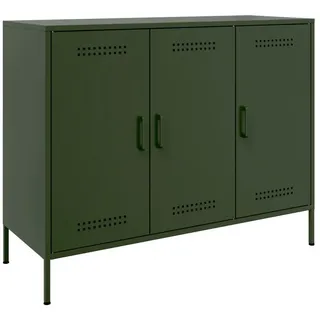 vidaXL Sideboard Olivgrün 100,5x39x79 cm Stahl