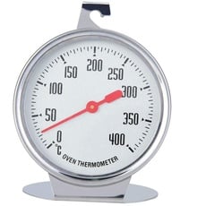 Ofenthermometer, 0~400 °C Backofen Thermometer Edelstahl Backofen Thermometer Multifunktions Küchen Lebensmittel Temperaturanzeige zum Backen BBQ & Kochen
