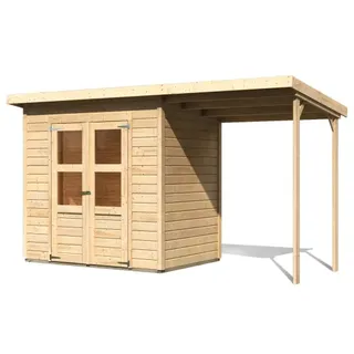 Karibu Merseburg 3 Gerätehaus 3,7 x 1,54 m Beige