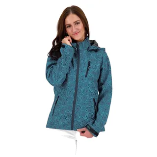 DEPROC activ Shelby Peak Softshelljacke Damen Petrol 52