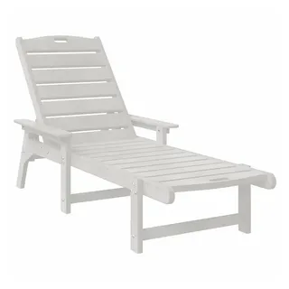 vidaXL Sonnenliege 73,5 x 53 x 99 cm Weiß