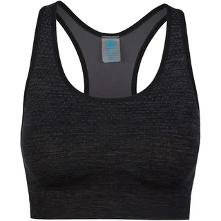 Odlo Seamless Sport-bh Mittlerer Halt - black melange - XS