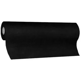 Tischläufer Airlaid 24m x 40cm - alle 120cm perforiert, stoffähnlich, schwarz