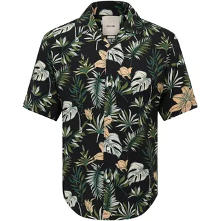 ONLY & SONS Hawaiihemd "ONSJONAS STYLE AOP SHIRT LIFE OTL", schwarz aop:leaves