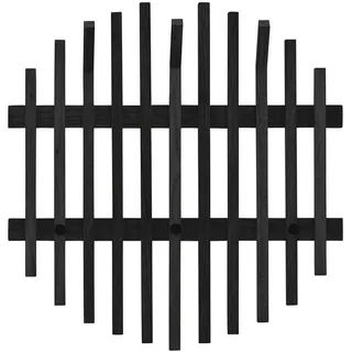 MCA Furniture Garderobenpaneel Bantry 58 x 60 x 11 cm Schwarz