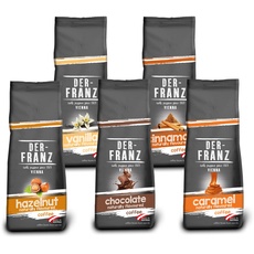 Der-Franz Kaffee Pack, gemahlen, aromatisiert, 5 x 500 g (1 x Haselnuss, 1 x Vanille, 1 x Schokolade, 1 x Zimt, 1 x Karamell)