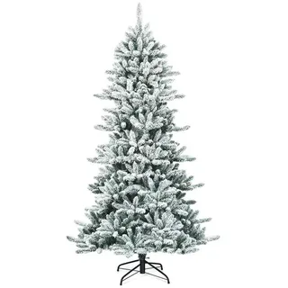 Costway Weihnachtsbaum 210 cm Weiß