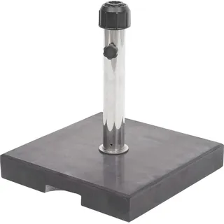 Sonnenschirmständer HWC-F92, Schirmständer Schirmhalter, Granit 24kg eckig schwarz - Bunt