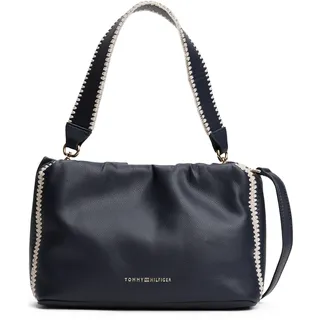 Tommy Hilfiger TH Soft Summer Mini Bucket Umhängetasche Kunstleder Dark Blue