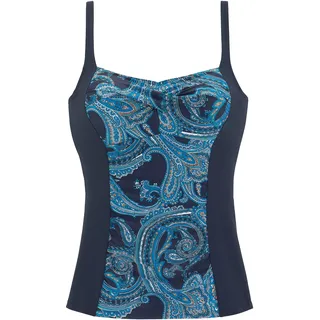 LASCANA Bügel-Tankini-Top »Boho« mit modischem Print, blau