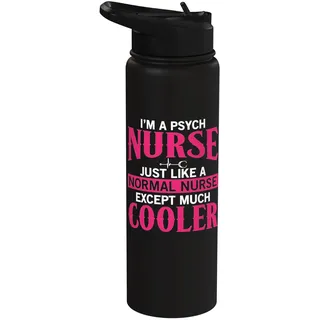 Psych Nurse Apparel – einzigartiges, lustiges Design für psychiatrische Krankenschwestern Stainless Steel Insulated Water Bottle