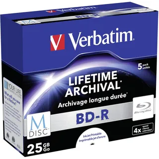 Verbatim M-Disc BD-R 25GB 4x Speed, Jewel Case