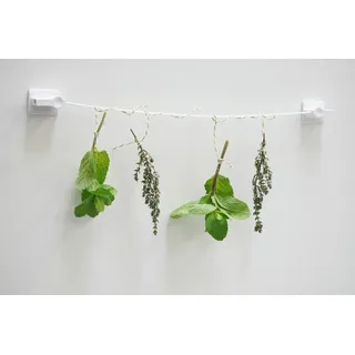 GARDINIA Seilspanngarnitur 1-läufig Ø 0 mm 150 cm Weiß