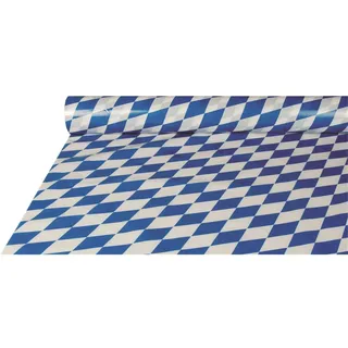 Tischdecke, Folie 20 m x 1 m Bayrisch Blau Oktoberfest
