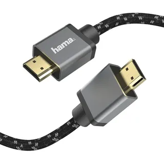Hama HDMI-Kabel 3 m Stecker-Stecker 3,00 m Blau/Grau/Schwarz