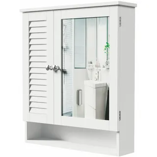 Galileo Badezimmerspiegelschrank aus lackiertem MDF-Holz 60 x 15 x 68 cm H