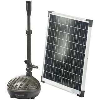 HEISSNER Solar-Teichpumpen-Set 1000 l/h HYBRID