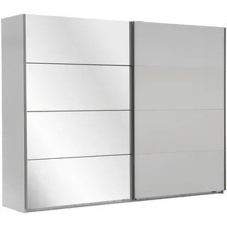 WIMEX Schwebetürenschrank Ernie Kleiderschrank mit Spiegel 225 x 210 x 65 cm Weiß