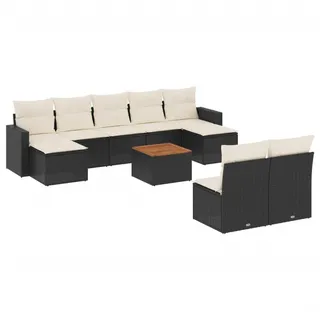 VidaXL 3224320, Cremefarben, Rattan, Stahl, Akazienholz, 110 kg, Erwachsene & Kinder, 550 mm, 550 mm - Creme
