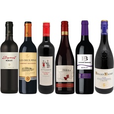 La Grande Vinothèque - Wein Probierpaket - Auswahl von 6 Rotweinen aus Südfrankreich (6 x 0,75L)