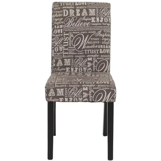 MCW Esszimmerstuhl Littau Textil Grau 4er-Set
