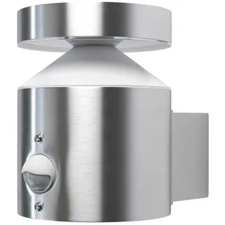 Osram LED-AUßENLEUCHTE , Edelstahlfarben , Metall, Kunststoff , 10.1x13.7x15 cm , Bewegungsmelder, Dämmerungssensor , Lampen & Leuchten, Leuchtenserien
