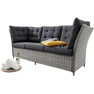 Destiny PALMA Loungesofa 3er Bank weiß