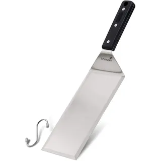 Exklusives Grillwender aus hochwertigem Edelstahl - BBQ Grillgerät in erstklassiger Qualität für Hamburger & Braten - Bratenwender und Bratenheber für Indoor und Outdoor