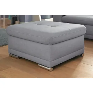 sit&more Polsterhocker Andiamo Kunstleder 100 x 43 x 67 cm Grau