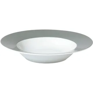 van Well Suppenteller »Vario« Porzellan, spülmaschinen- und mikrowellengeeignet, Ø 21,5 cm, grau