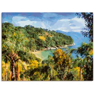 Artland Leinwandbild »Romantische Bucht II« Meer Bilder 1 Stk. tlg. auf Holzrahmen gespannt, grün