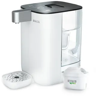 Brita YOURCE mini Heißwasserspender für zuhause (4 Liter) weiß | Tassenvolumen-, Temperatureinstellung, bakterienfreies Wasser dank UV-C-Technologie, MAXTRA PRO Extra Kalkschutz Wasserfilter