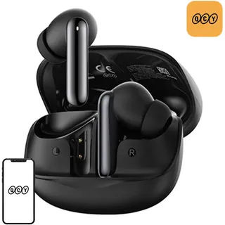 QCY MeloBuds N50, Kabellos, Anrufe/Musik, Kopfhörer, Schwarz - Schwarz