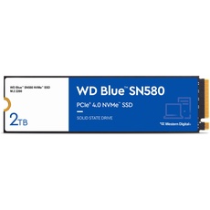 Bild WD Blue SN580 NVMe SSD 2TB, M.2 2280 / M-Key / PCIe 4.0 x4 (WDS200T3B0E)