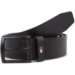 Tommy Hilfiger Herrengürtel Leder 3,5 cm Schwarz 115