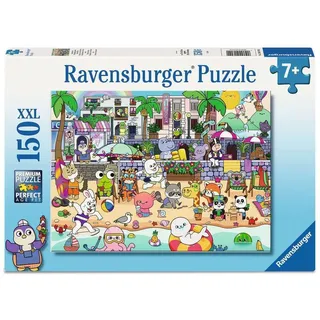 Ravensburger Kinderpuzzle 12001704 - Spaß an der Strandpromenade - Puzzle mit 150 großen Teilen, für Kinder ab 7 Jahren