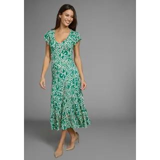 LAURA SCOTT Sommerkleid Gemustert Grün 34