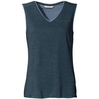 Vaude Women's Essential Top, Funktionelles, ärmelloses T-Shirt, hoher, Dark sea Uni, 46