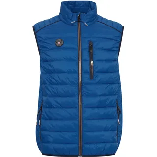 Steppweste FQ1924 "Steppweste FQVINNCENT padded waistcoat", Herren, Gr. L, blau (nautical blau), Obermaterial: 100% Polyamid PA., Westen Steppweste
