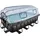 Black Leather Pool Set 400 x 200 x 100 cm inkl. Sandfilteranlage, Filterpumpe, Abdeckung, Poolleiter, Reparaturset
