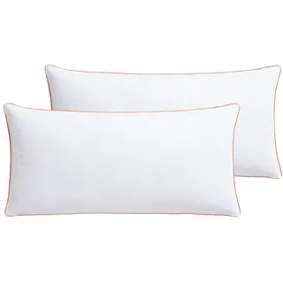 RIBECO Federkissen »Kopfkissen Richard, Kissen mit Daunenanteil, in 40x80 oder 80x80 cm« Füllung: 90% Federn & 10 % Daunen Bezug: Baumwolle 2 Stk. tlg. Seit 105 Jahren überzeugt RIBECO durch Qualität, weiß