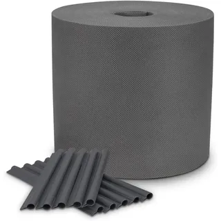 COVER IT Garten Sichtschutzstreifen Zaun 19 cm x 48 m Graphit | Sichtschutz für Doppelstabmattenzaun 150 g/m2 – Sichtschutzstreifen für Stabmattenzaun