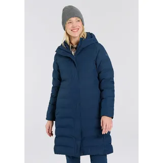 Wintermantel CMP "WOMAN COAT FIX HOOD", Damen, Gr. 48, blau ink, Obermaterial: 100% Polyester. Futter: 100% Polyester. Wattierung: 100% Polyester, Mäntel Wintermantel, wärmend & winddicht & wasserabweisend