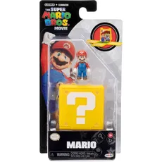 Bild von Super Mario Movie Mini World 1.25 Inch Figure in Question Block with Scene W1, Asst.